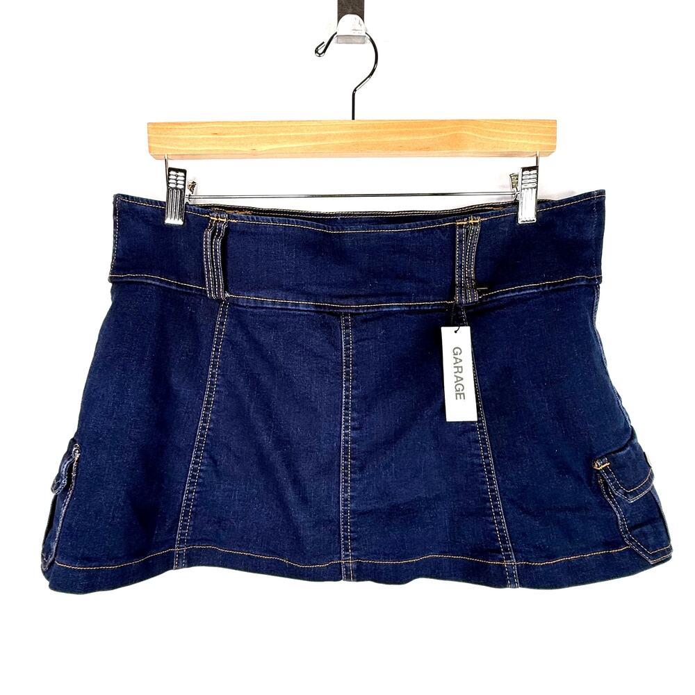 NWT Garage Denim Mini Skort XL